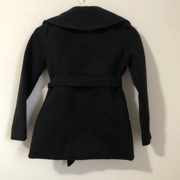 Girls Black Dress Coat - Picture 2 of 5